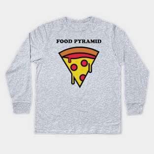 Food Pyramid Kids Long Sleeve T-Shirt